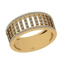 0.50 Ctw Si2/i1 Diamond 14K Yellow Gold Eternity Band Ring