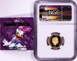 2014 $25 Proof Niue Disney Daisy Duck Gold Coin NGC PF70 Ultra Cameo