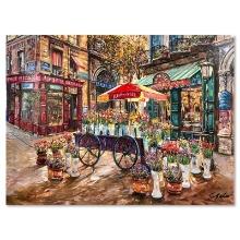 Viktor Shvaiko "Cafe Mimosa" Limited Edition Giclee on Paper