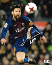Lionel Messi FC Barcelona Autographed 8x10 Photo GA coa