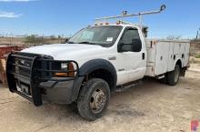 2006 FORD F450 SERVICE TRUCK ODOMETER READS 216,023 MILES, VIN/SN: 1FDXF46P