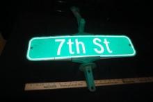 "7Th St." Street Sign