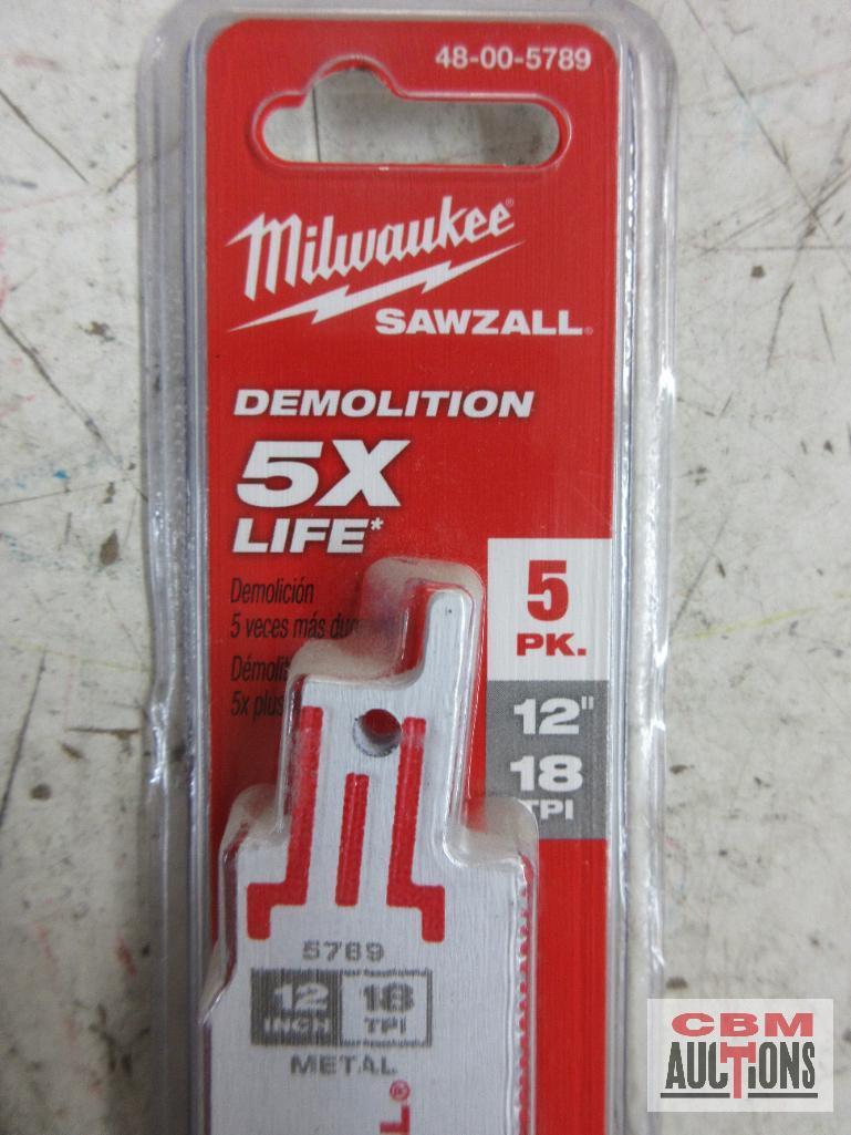 Milwaukee 48-00-5090 4" Sawzall Blades 10 TPI Thick Metal... Milwaukee 48-00-5183 4" Sawzall Blades 