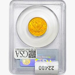 1893 $5 Gold Half Eagle PCGS MS62