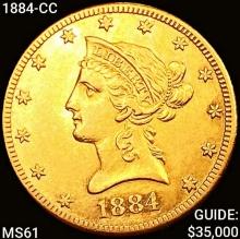 1884-CC $10 Gold Eagle UNCIRCULATED