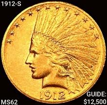 1912-S $10 Gold Eagle UNCIRCULATED
