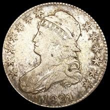 1821 Capped Bust Half Dollar ABOUT UNCIRCULATED