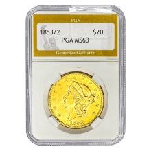 1853/2 $20 Gold Double Eagle PGA MS63