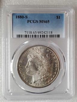 MS65 PCGS 1880-S Morgan Silver Dollar