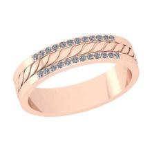 0.18 Ctw SI2/I1 Diamond Style 14K Rose Gold Eternity Band Ring