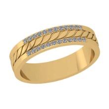 0.18 Ctw SI2/I1 Diamond Style 14K Yellow Gold Eternity Band Ring