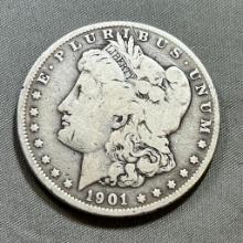 1901-O Morgan Silver Dollar, 90% silver
