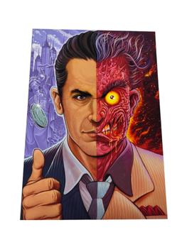 Warner Bros. Sample Two-Face Fine Art Print and Signed by Florian Bertmer 18"x24"