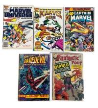 Comic Book Fantastic four 30, Captain America 47, Daredevil 39 Marvel Universe lot 5