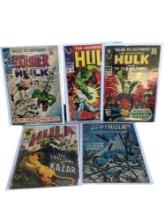 COMIC BOOK Incredible Hulk 109, 98, 99, 108 100 MARVEL 12 c
