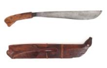 Mindanao Bolo Sword w/Scabbard, 19th c.