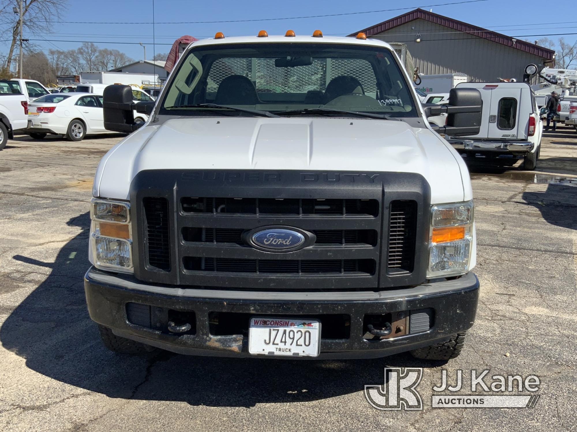 (South Beloit, IL) 2008 Ford F350 Flatbed Truck Runs & Moves