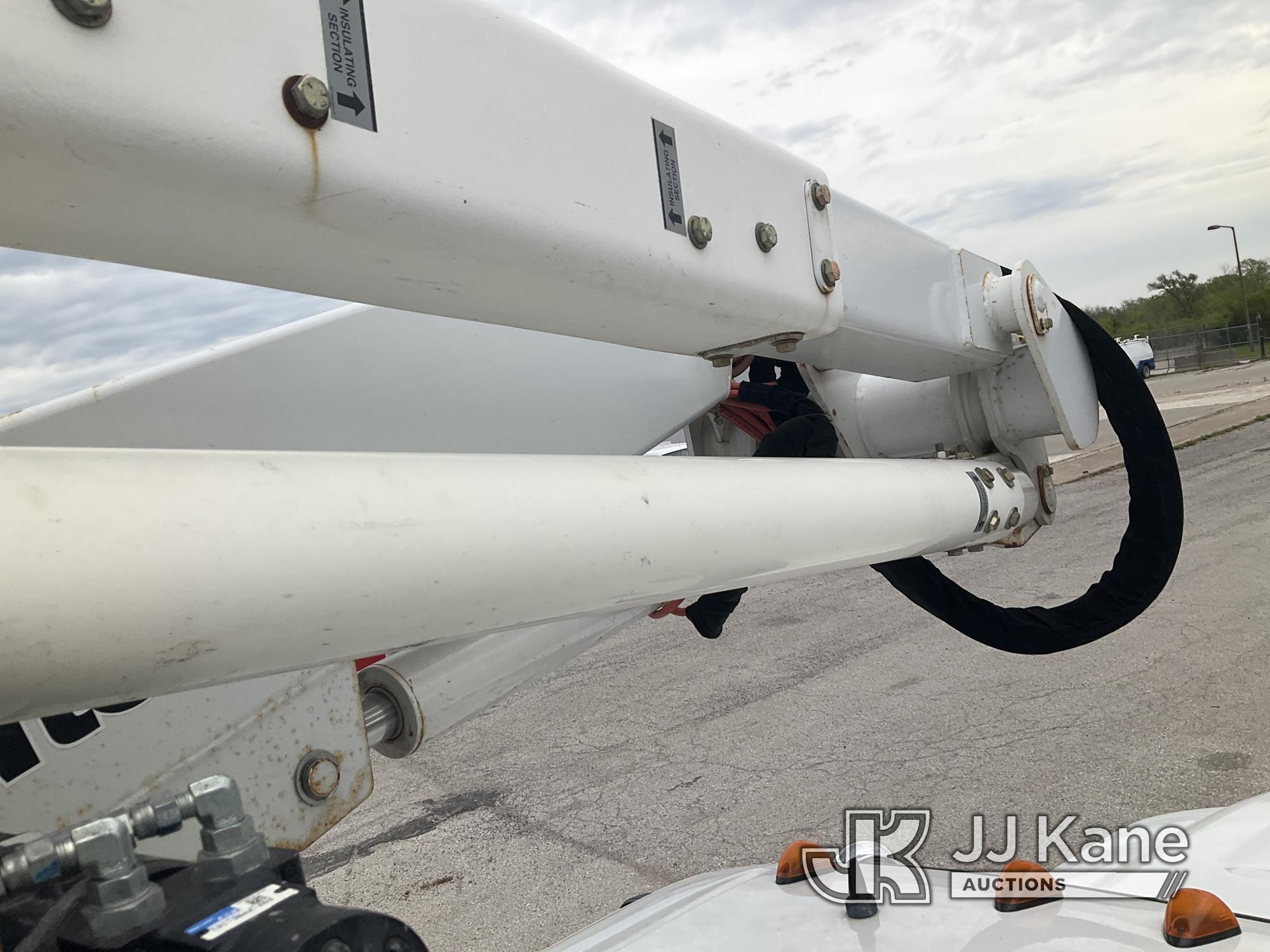 (Kansas City, MO) Altec AT37G, Articulating & Telescopic Bucket Truck mounted behind cab on 2013 For