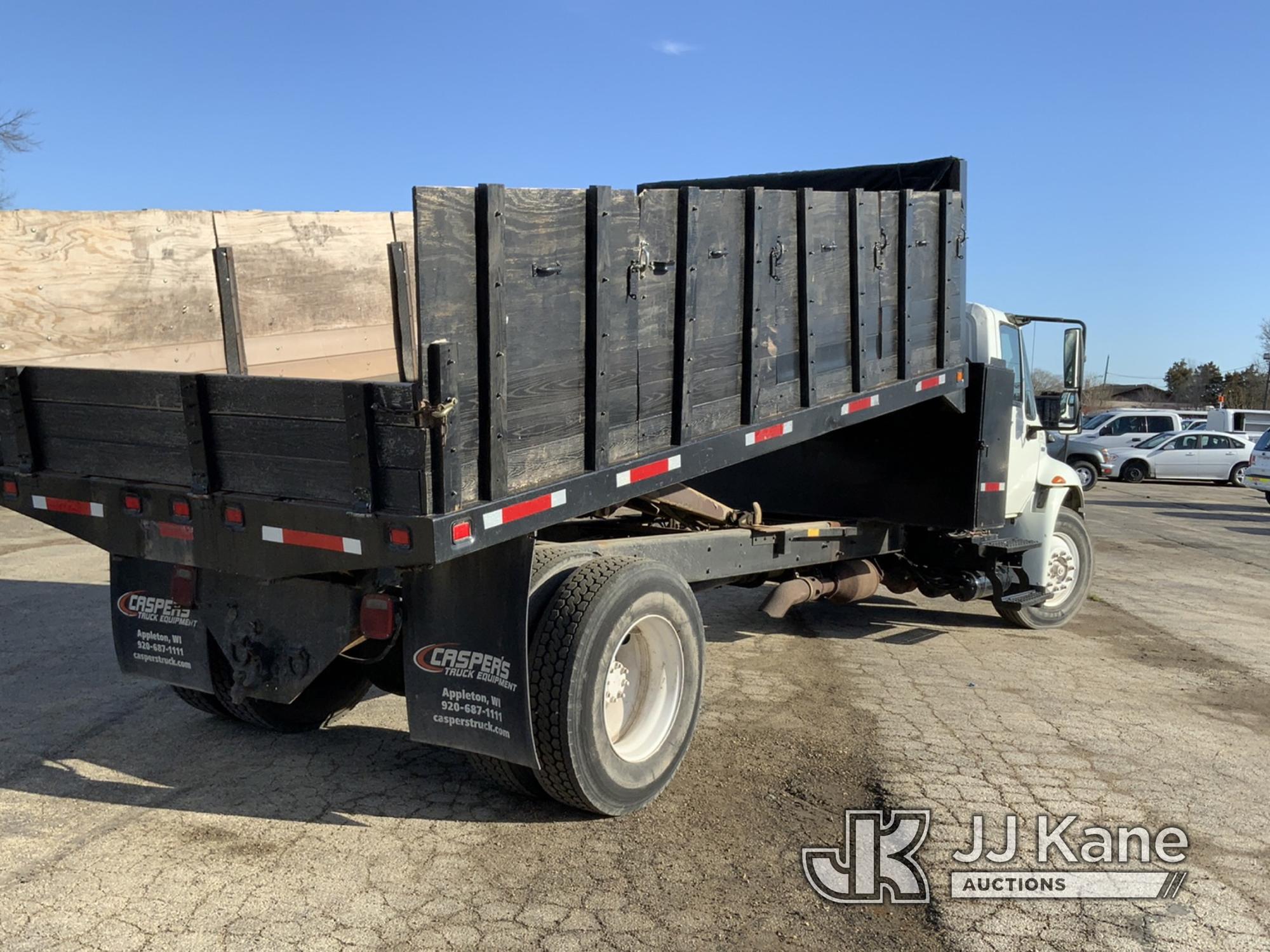 (South Beloit, IL) 2009 International Durastar 4300 Flatbed/Dump Truck Runs, Moves & Dump Operates