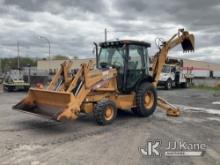2001 Case 580M 4x4 Tractor Loader Backhoe No Title) (Runs & Operates, Body & Rust Damage