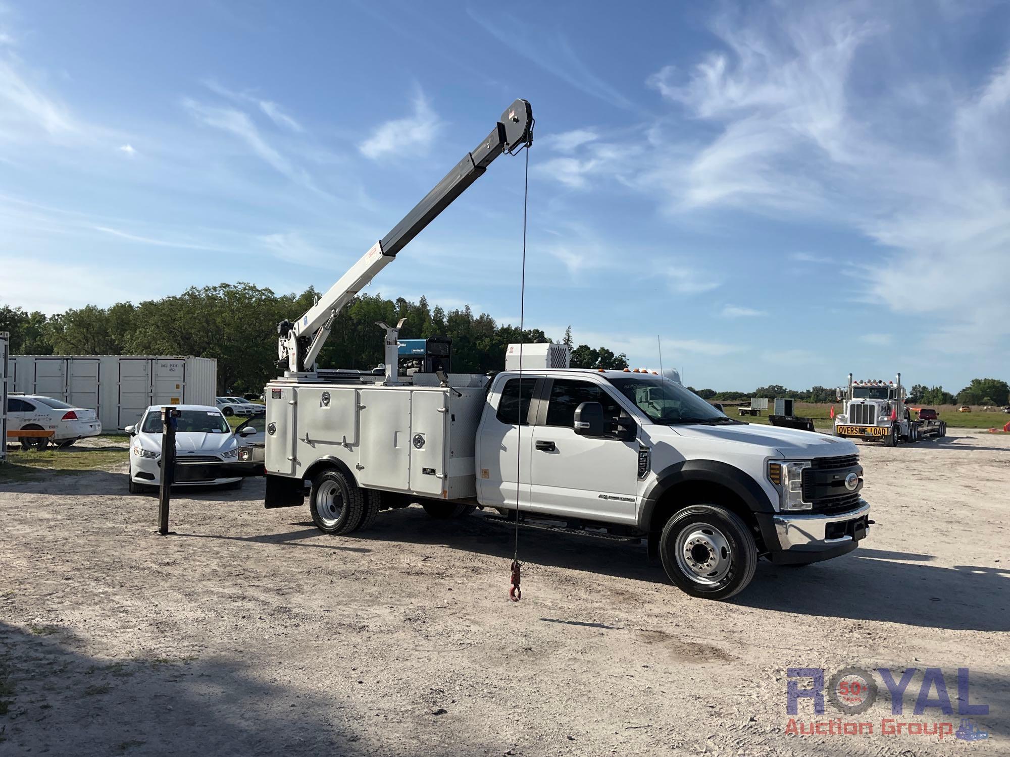 2018 Ford F550 Auto Crane HC-5 Service Crane Mechanics Truck