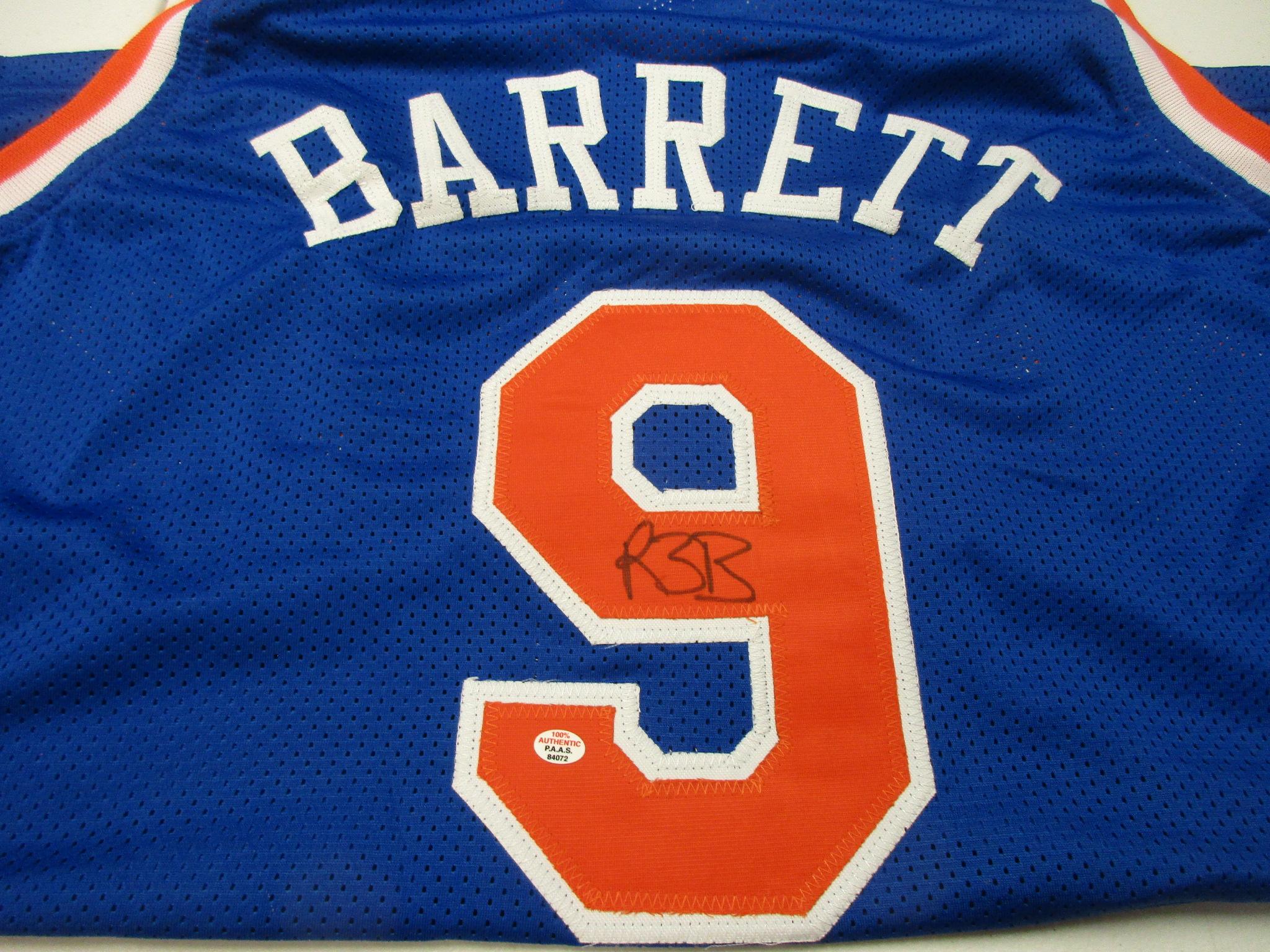 RJ Barrett of the NY Knicks signed autographed basketball jersey PAAS COA 072
