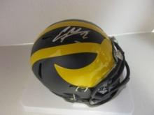 Charles Woodson of the Michigan Wolverines signed autographed football mini helmet PAAS COA 719