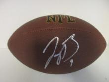 Joe Burrow of the Cincinnati Bengals signed autographed full size brown football PAAS COA 679
