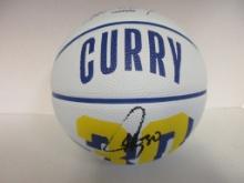 Stephen Curry of the Golden State Warriors signed autographed mini basketball PAAS COA 746