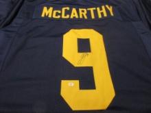JJ McCarthy of the Michigan Wolverines signed autographed football jersey PAAS COA 881