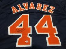 Yordan Alvarez of the Houston Astros signed autographed baseball jersey PAAS COA 894