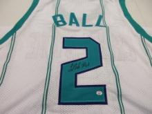LaMelo Ball of the Charlotte Hornets signed autographed basketball jersey PAAS COA 081