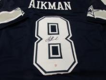 Troy Aikman of the Dallas Cowboys signed autographed football jersey PAAS COA 726