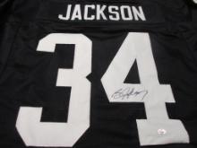 Bo Jackson of the Oakland Raiders signed autographed football jersey PAAS COA 464