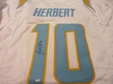 Justin Herbert of the LA Chargers signed autographed football jersey PAAS COA 017