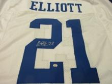 Ezekiel Elliott of the Dallas Cowboys signed autographed football jersey PAAS COA 122