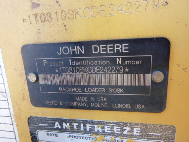 13 John Deere 310SK Backhoe (QEA 4368)