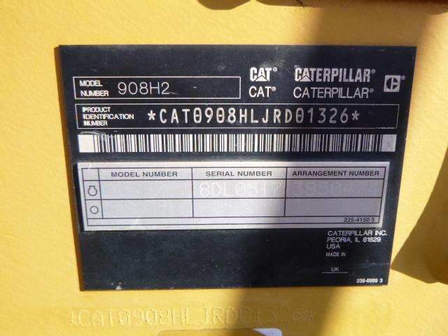 13 Cat 908H2 Wheel Loader (QEA 7085)