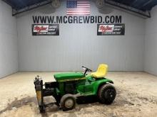 John Deere 110 Lawn Tractor with Log Splitter