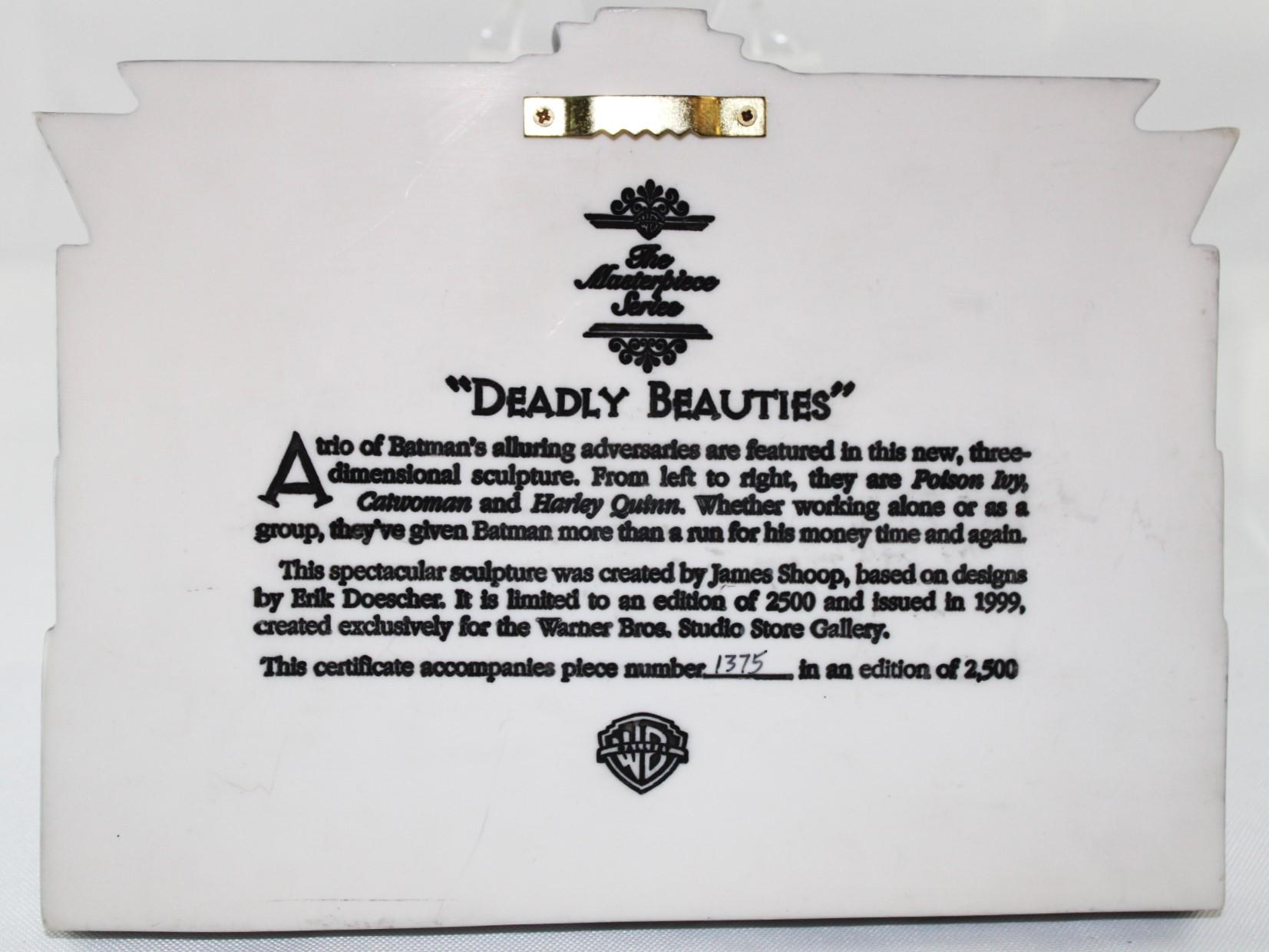 DEADLY BEAUTIES WALL PLAQUE