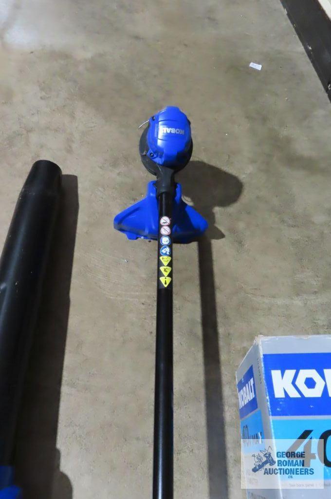 Kobalt 40 V, cordless string, trimmer/blower, combo kit.