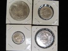 Lot of (4) 1978 Virgin Island Coins- 92.5% Silver