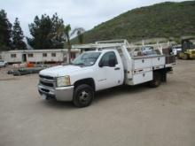 2007 Chevrolet 3500 HD Flatbed Utility Truck,