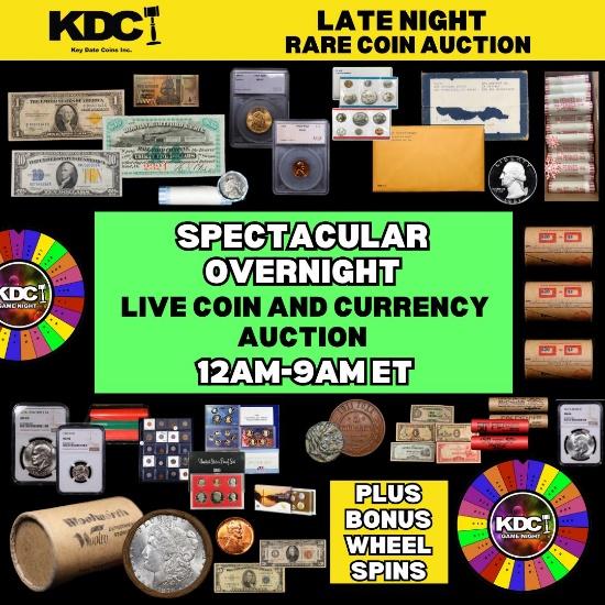 LATE NIGHT! Key Date Rare Coin Auction 19.4 ON