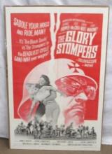 Excellent Vintage 1967 "The Glory Stompers" One-Sheet Movie Poster- Motorcycle Themed