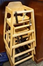Wooden High Chairs (3)