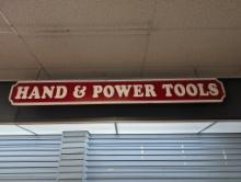 HAND & POWER TOOLS SIGN
