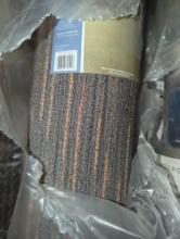 Natco Heavy Traffic 8 ft. x 12 ft. Area Rug, Color are Grey-Orange-White Semi Striped, Appears to be