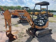 2015 CASE CX17B HYDRAULIC EXCAVATOR SN:NDTN16550 powered by diesel engine, equipped with OROPS,