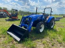 2022 NEW HOLLAND WORKMASTER 75 TRACTOR LOADER SN-03943... 4x4, powered by diesel engine, equipped wi